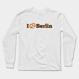 I love Berlin - brown pretzel Long Sleeve T-Shirt